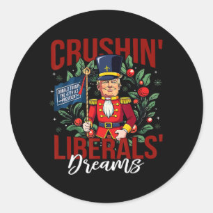 Nutcracker Donald Trump The 47th President Funny H Classic Round Sticker