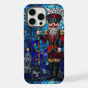 Nutcracker Faux Stained Glass Design iPhone 15 Pro Max Case