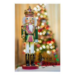 Nutcracker Figure Christmas Joy To The World Photo Print