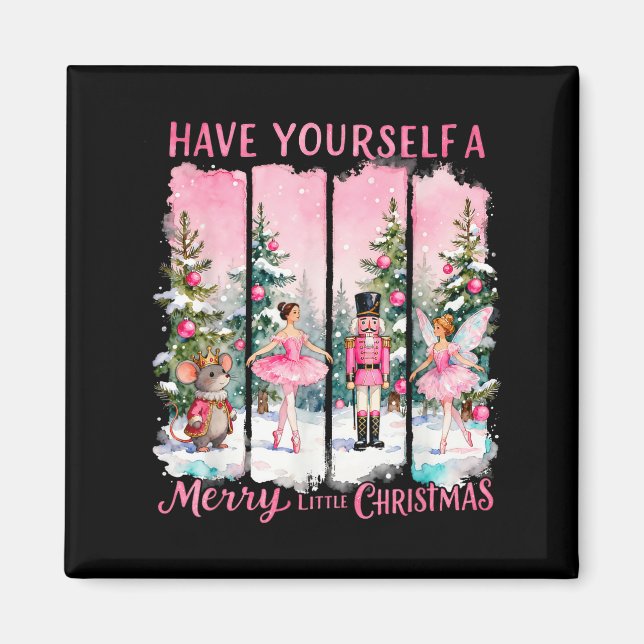 Nutcracker Friends Snow Globe Nk Coquette Bow Chri Magnet (Front)