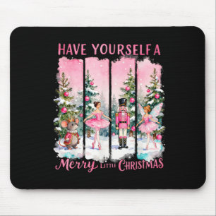 Nutcracker Friends Snow Globe Nk Coquette Bow Chri Mouse Mat