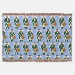 Nutcracker Frosted Blue Woven Blanket