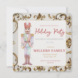 Nutcracker Gold Frame Christmas Holiday Party