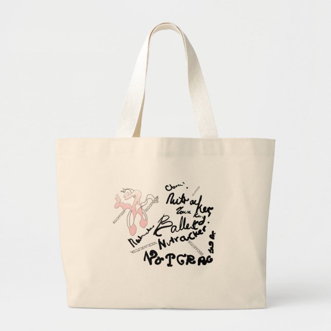 Nutcracker Graffiti Large Tote Bag (Front)