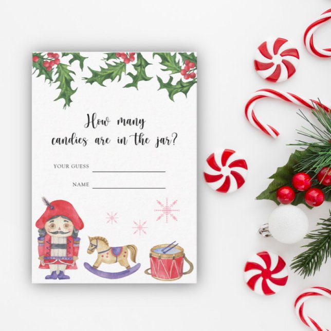 Nutcracker - guess how many candies  enclosure card (Creator Uploaded)