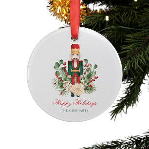 Nutcracker Happy Holidays Family Tree Decor Ornament