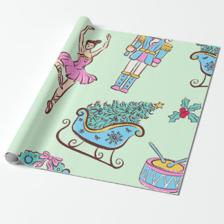 Nutcracker Holiday Ballet Wrapping Paper