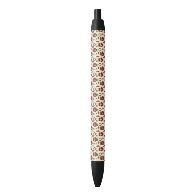 Nutcracker Holiday Christmas Black Ink Pen (Front Vertical)