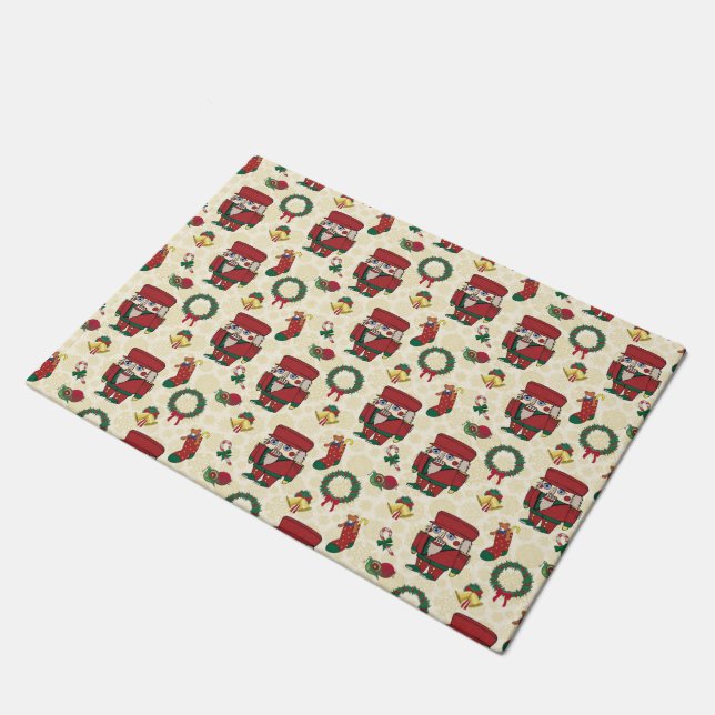 Nutcracker Holiday Christmas Doormat (Angled)