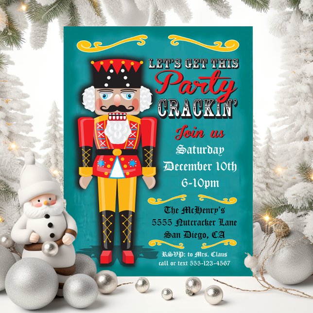 Nutcracker Holiday Christmas Party Invitation (Creator Uploaded)