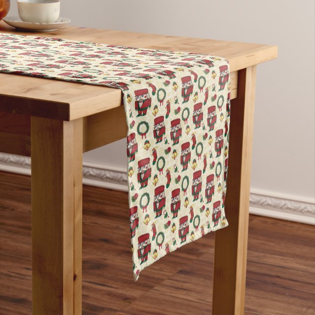 Nutcracker Holiday Christmas Short Table Runner (In Situ)