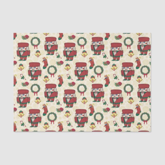 Nutcracker Holiday Christmas Tissue Paper (Front)