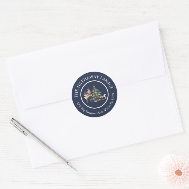 Nutcracker Holiday Crest Return Address Label (Envelope)