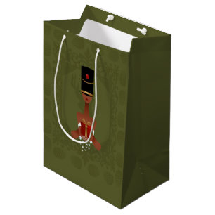Nutcracker Holiday Gift Christmas Gift Bag, Medium Bag