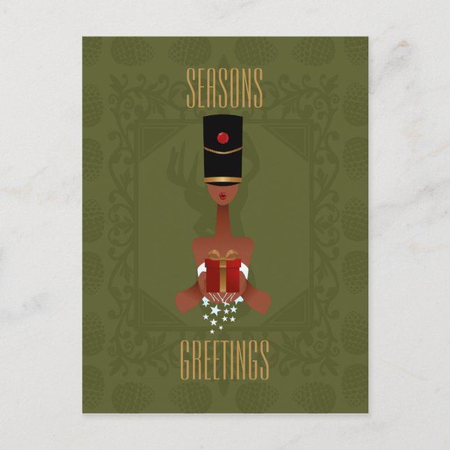 Nutcracker Holiday Gift Christmas Postcard (Front)