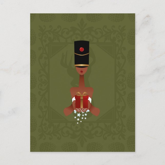 Nutcracker Holiday Gift Christmas Postcard (Front)