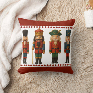 Nutcracker Holiday Parade Christmas Throw Pillow