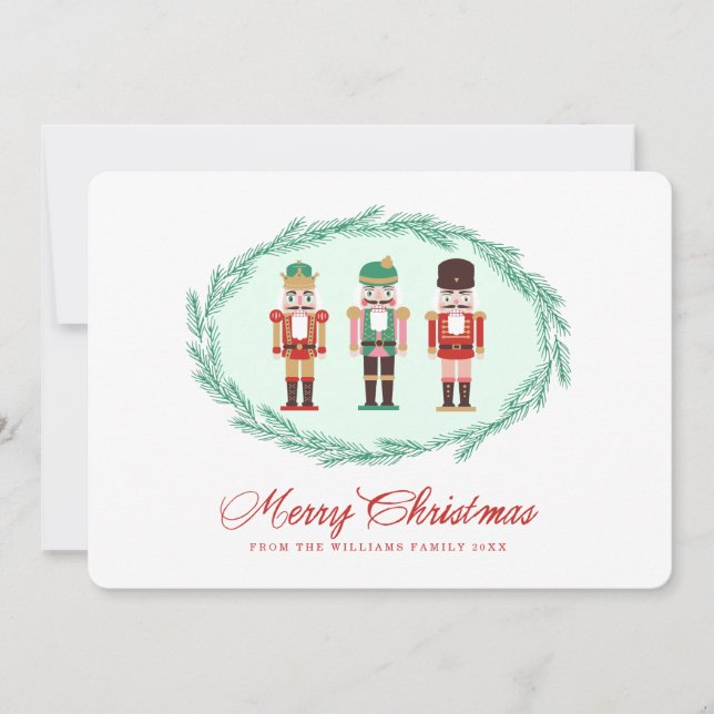 Nutcracker Holiday Photo Card (Front)