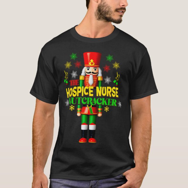 Nutcracker Hosce Nurse Festive Christmas Holiday S T-Shirt (Front)