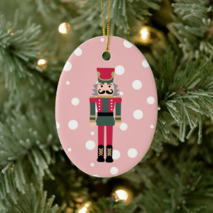 Nutcracker Illustration Christmas Design Classic C Ceramic Tree Decoration