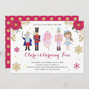 Nutcracker Invitation Sugar Plum Fairy Invitation