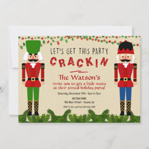 Nutcracker Invitations, Christmas Nutcracker Invitation