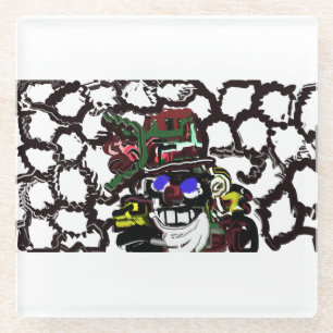 Nutcracker joy glass coaster