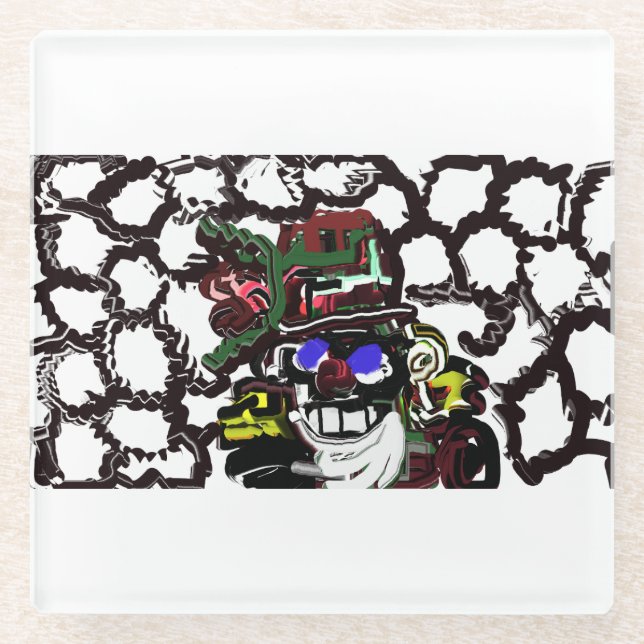 Nutcracker joy glass coaster (Front)