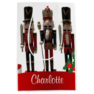 Nutcracker King and guards Christmas  Medium Gift Bag