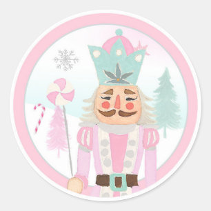 Nutcracker Land of Sweets Girl Birthday Cupcake Classic Round Sticker