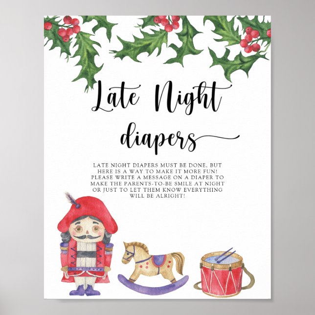 Nutcracker - Late night diapers game Poster (Front)