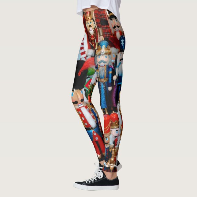 Nutcracker Leggings Christmas Running Tights (Left)