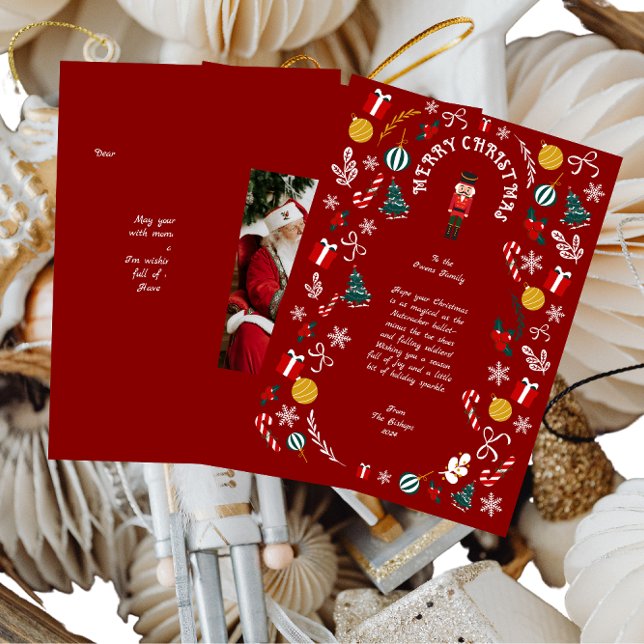 Nutcracker Magic Photo Holiday Card (Creator Uploaded)