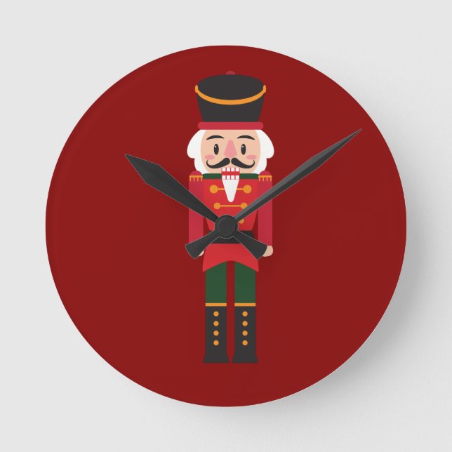 Nutcracker Magic Round Clock (Front)