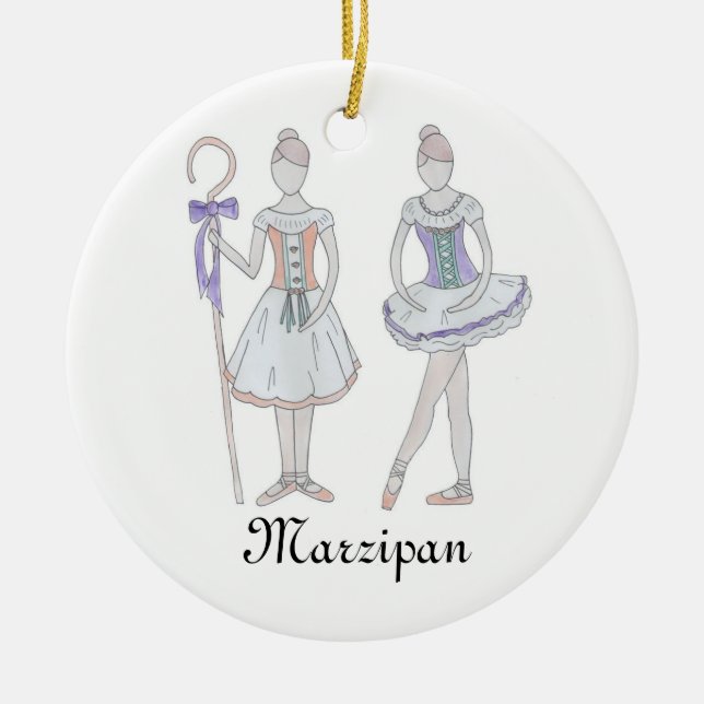 Nutcracker Marzipan Keepsake Ornament (Front)