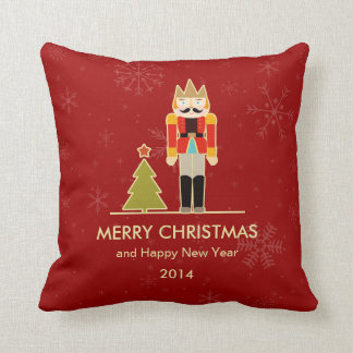 Nutcracker Merry Christmas and Happy New Year 2014 Cushion