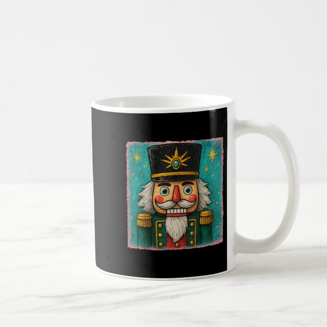 Nutcracker Merry Christmas Men Women Kids Painting Coffee Mug (Right)