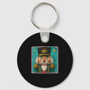 Nutcracker Merry Christmas Men Women Kids Painting Key Ring
