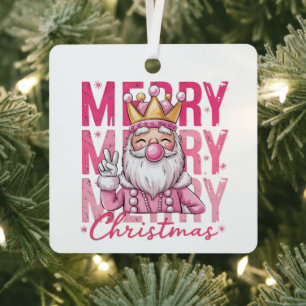 Nutcracker Merry Christmas Pinky Ballet Soldier  Metal Tree Decoration