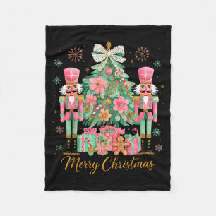 Nutcracker Merry Christmas Tree Ballet Dance Women Fleece Blanket