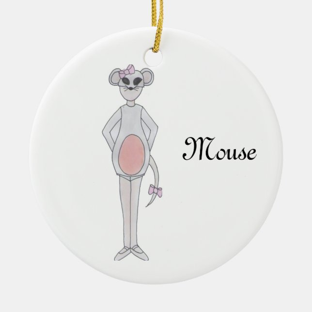 Nutcracker Mouse Keepsake Ornament (Front)