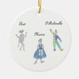 Nutcracker Mouse/Pollichinelle Keepsake Ornament