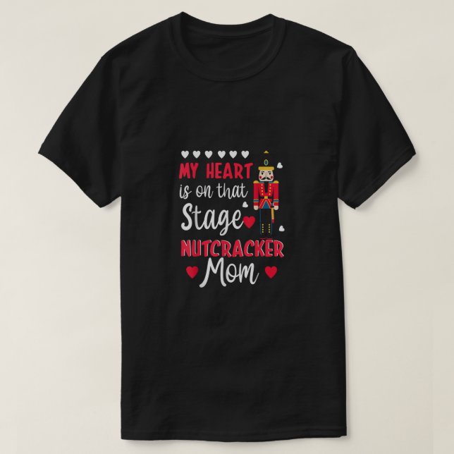 Nutcracker Mum - Love Ballet Dance Mum Xmas Pajama T-Shirt (Design Front)
