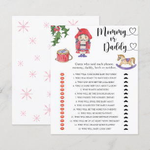 Nutcracker - mummy or daddy baby shower game