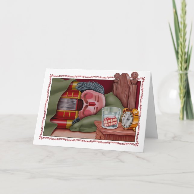 Nutcracker Nap Holiday Card (Front)