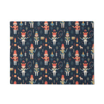 Nutcracker Navy Blue Festive Christmas