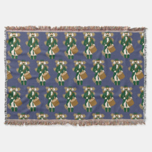 Nutcracker Navy Blue Woven Blanket