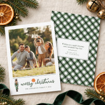 Nutcracker Orange Family Photo Merry Christmas