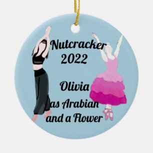 Nutcracker Ornament- Arabianand a Flower Ceramic   Ceramic Tree Decoration