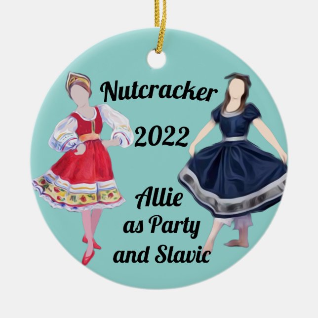 Nutcracker Ornament - Party and Slavic  (Front)